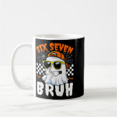 Bruh 67 Halloween Lustig Sechs Sieben Meme Brainro Kaffeetasse (Links)