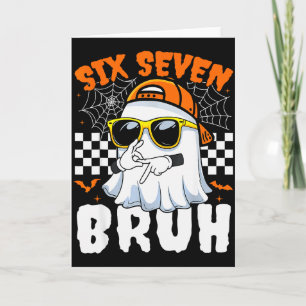 Bruh 67 Halloween Lustig Sechs Sieben Meme Brainro Karte