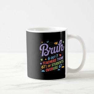 Bruh 67 Lehrer Meme Lustiger Schulwitz Kaffeetasse