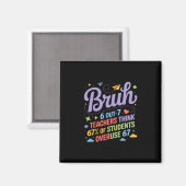 Bruh 67 Lehrer Meme Lustiger Schulwitz Magnet (Vorderseite/Rückseite)
