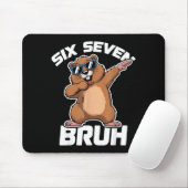 Bruh 67 Lustiger Groundhog 6-7 Meme Schlafanzug Ju Mousepad (Mit Mouse)
