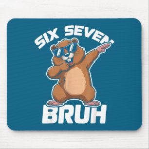 Bruh 67 Lustiger Groundhog 6-7 Meme Schlafanzug Ju Mousepad