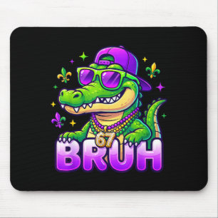 Bruh 67 Mardi Gras Alligator Six Seven 6 7 Jungen Mousepad