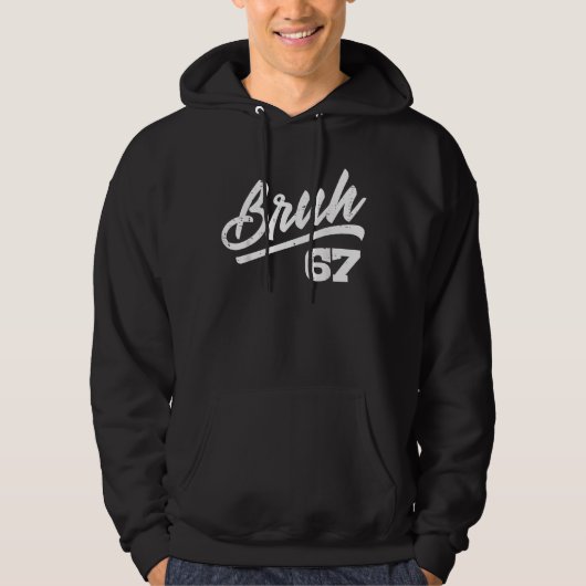 Bruh 67 Meme Funny Number 6 7 Costume Kids Youth B Hoodie (Vorderseite)