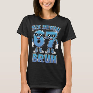 Bruh 67 Meme Lustig Retro Schrift Slang Kleidung T-Shirt