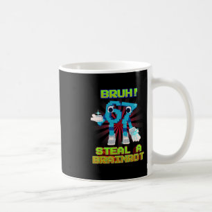 Bruh 67 Sechs Sieben 6-7 Lustiges Brainrot-Meme fü Kaffeetasse