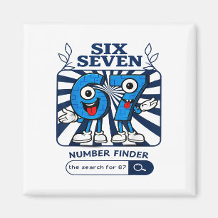 Bruh 67 Sechs Sieben 6-7 Talian Brainrot Meme Für Magnet