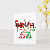 Bruh 67 Six Seven 6 7 Meme Christmas Candy Cane Li Karte (Gelbe Blume)