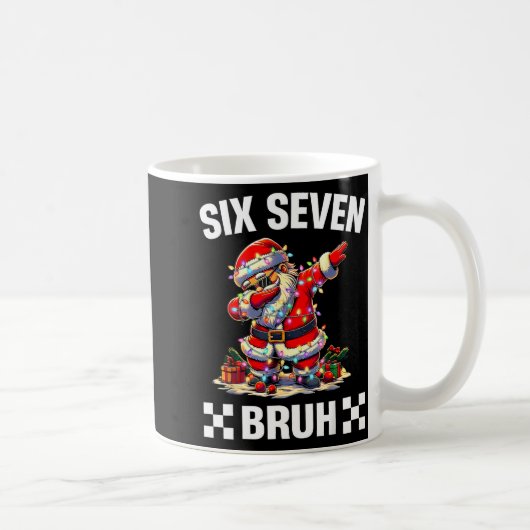 Bruh 67 Six Seven 6 7 Meme Christmas Funny Boy Gir Kaffeetasse (Rechts)