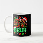 Bruh 67 Six Seven 6 7 Meme Christmas Funny Boy Gir Kaffeetasse (Links)