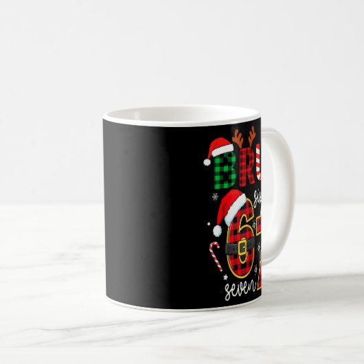Bruh 67 Six Seven 6 7 Meme Christmas Funny Boy Gir Kaffeetasse (VorderseiteRechts)
