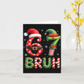 Bruh 67 Six Seven 6 7 Meme Christmas Funny Boy Gir Karte (Gelbe Blume)