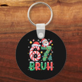 Bruh 67 Six Seven 6 7 Meme Christmas Funny Boy Gir Schlüsselanhänger (Vorderseite)