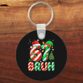 Bruh 67 Six Seven 6 7 Meme Christmas Funny Boy Gir Schlüsselanhänger (Vorderseite)