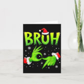 Bruh 67 Six Seven 6 7 Meme Christmas Funny Gen Alp Karte (Vorderseite)
