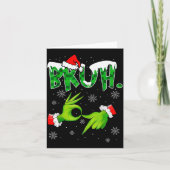 Bruh 67 Six Seven 6 7 Meme Christmas Funny Gen Alp Karte (Vorderseite)