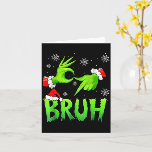 Bruh 67 Six Seven 6 7 Meme Christmas Funny Gen Alp Karte (Gelbe Blume)