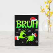 Bruh 67 Six Seven 6 7 Meme Christmas Funny Gen Alp Karte (Gelbe Blume)