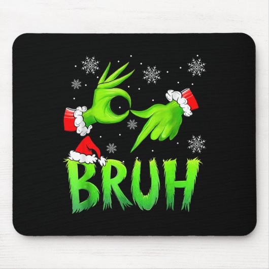Bruh 67 Six Seven 6 7 Meme Christmas Funny Gen Alp Mousepad (Vorne)