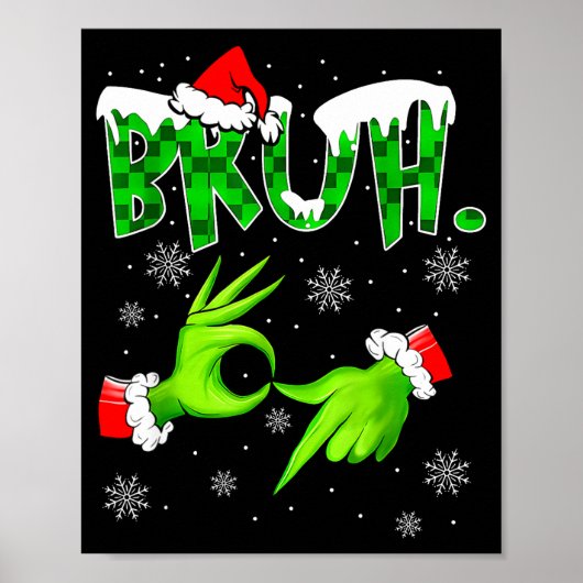 Bruh 67 Six Seven 6 7 Meme Christmas Funny Gen Alp Poster (Vorne)