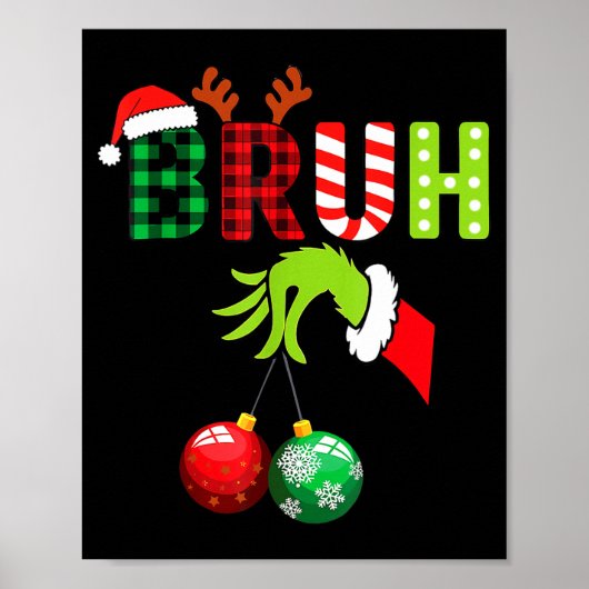 Bruh 67 Six Seven 6 7 Meme Christmas Funny Gen Alp Poster (Vorne)