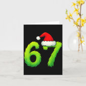 Bruh 67 Six Seven 6 7 Meme Christmas Funny  Karte (Gelbe Blume)