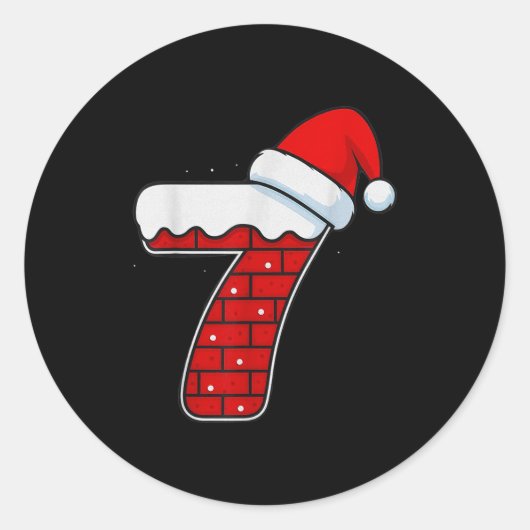 Bruh 67 Six Seven 6 7 Meme Christmas Funny  Runder Aufkleber (Vorderseite)