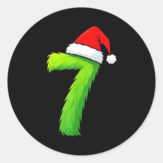 Bruh 67 Six Seven 6 7 Meme Christmas Funny Runder Aufkleber (Vorderseite)