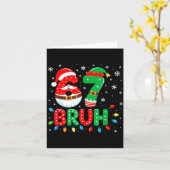 Bruh 67 Six Seven 6 7 Meme Christmas  Karte (Gelbe Blume)