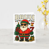 Bruh 67 Six Seven 6 7 Meme Christmas Santa Pajamas Karte (Gelbe Blume)