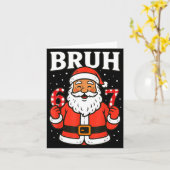 Bruh 67 Six Seven 6 7 Meme Christmas Santa Pajamas Karte (Gelbe Blume)