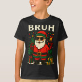 Bruh 67 Six Seven 6 7 Meme Christmas Santa Pajamas T-Shirt (Vorderseite)