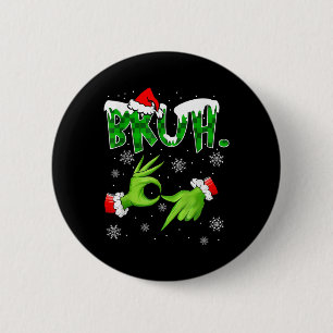 Bruh 67 Six Seven 6 7 Meme Weihnachten Lustig Gen  Button