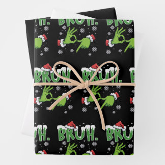 Bruh 67 Six Seven 6 7 Meme Weihnachten Lustig Gen Geschenkpapier Set