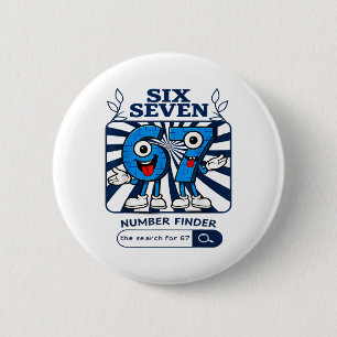 Bruh 67 Six Seven 6-7 Talian Brainrot Meme Für Kin Button