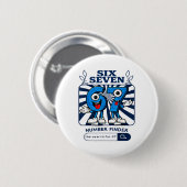 Bruh 67 Six Seven 6-7 Talian Brainrot Meme Für Kin Button (Vorne & Hinten)