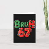 Bruh 67 Six Seven Meme Funny Christmas Kids Men Wo Karte (Vorderseite)