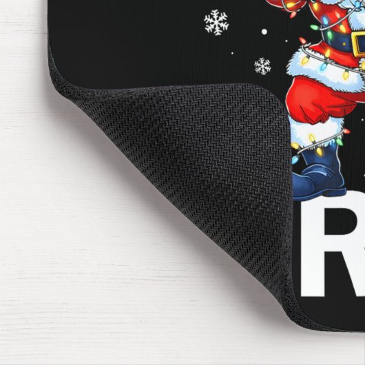 Bruh 67 Six Seven Santa Dabbing Christmas Meme Boy Mousepad (Ecke)