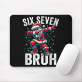 Bruh 67 Six Seven Santa Dabbing Christmas Meme Boy Mousepad (Mit Mouse)
