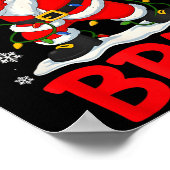 Bruh 67 Six Seven Santa Dabbing Christmas Meme Boy Poster (Ecke)