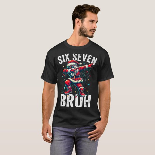 Bruh 67 Six Seven Santa Dabbing Christmas Meme Boy T-Shirt (Vorne ganz)
