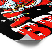 Bruh 67 Six Seven Santa Dabbing Christmas Men Boys Poster (Ecke)