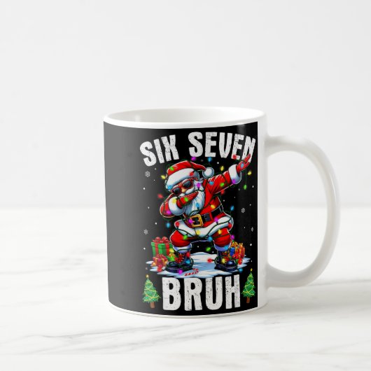Bruh 67 Six Seven Santa Dabbing Christmas Shirts B Kaffeetasse (Rechts)