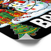 Bruh 67 Six Seven Snowman Dabbing Christmas 6 7 Bo Poster (Ecke)