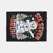 Bruh 67 Six Seven Snowman Dabbing Christmas Shirts Fleecedecke (Vorderseite (Horizontal))