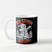 Bruh 67 Six Seven Snowman Dabbing Christmas Shirts Kaffeetasse (Links)