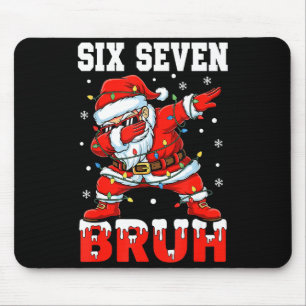 Bruh 67 Six Seven Weihnachtsmann Dabbing Weihnacht Mousepad