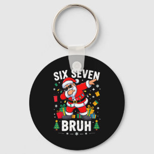 Bruh 67 Six Seven Weihnachtsmann Dabbing Weihnacht Schlüsselanhänger
