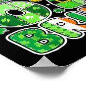 Bruh 67 St. Patrick’s Day Grafik mit Shamrocks An Poster (Ecke)