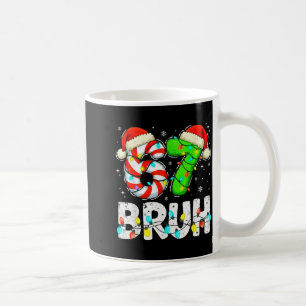 Bruh 67 Weihnachten Six Seven 6 7 Meme Lustig Jung Kaffeetasse